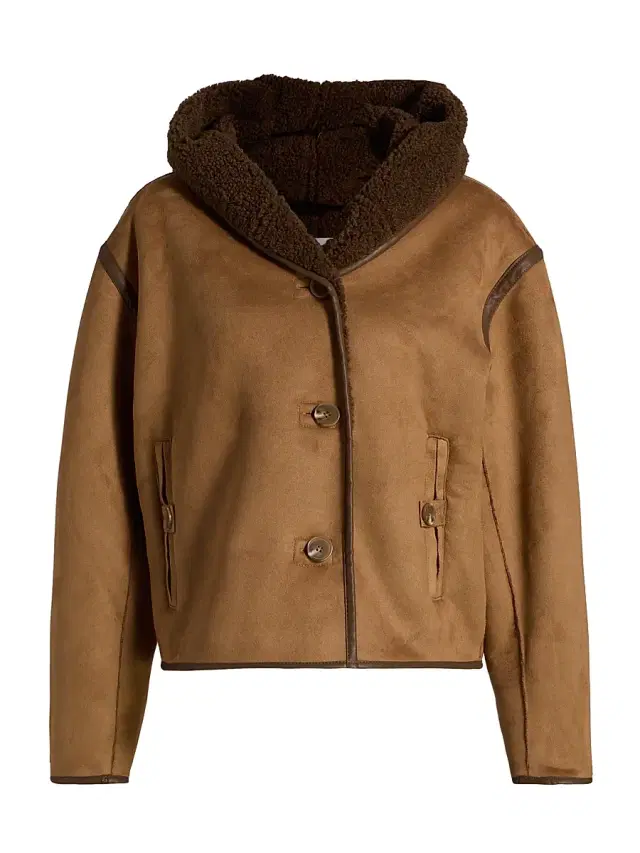 Women's Madylen Faux Sherpa Jacket - Camel Combo