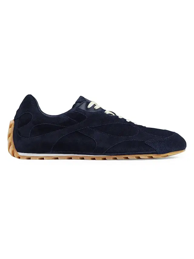 Bottega Veneta Men's Orbit Flash Suede Sneakers - Neptune