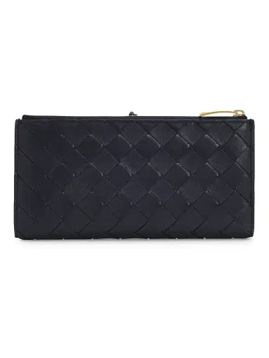 Bottega Veneta Women's Intrecciato Leather Wallet - Midnight Muse Brass | Thumbnail 3 Bottega Veneta Women's Intrecciato Leather Wallet - Midnight Muse Brass | Thumbnail 3