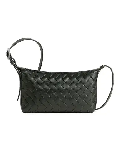 Bottega Veneta Men's Traveler Intrecciato Leather Phone Pouch | Thumbnail 1 Bottega Veneta Men's Traveler Intrecciato Leather Phone Pouch | Thumbnail 1