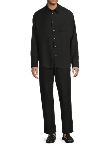 The Elder Statesman Men's Regular-Fit Cashmere-Wool Pants | Thumbnail 2 The Elder Statesman Men's Regular-Fit Cashmere-Wool Pants | Thumbnail 2