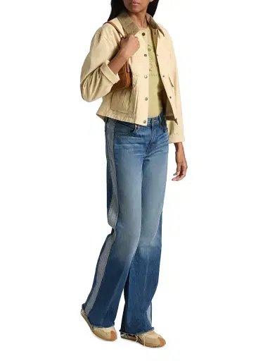 Re/done Women's Track Californian Straight-Leg Jeans - Viper Blue | Thumbnail 2 Re/done Women's Track Californian Straight-Leg Jeans - Viper Blue | Thumbnail 2
