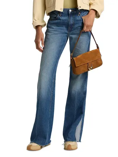 Re/done Women's Track Californian Straight-Leg Jeans - Viper Blue | Thumbnail 3 Re/done Women's Track Californian Straight-Leg Jeans - Viper Blue | Thumbnail 3