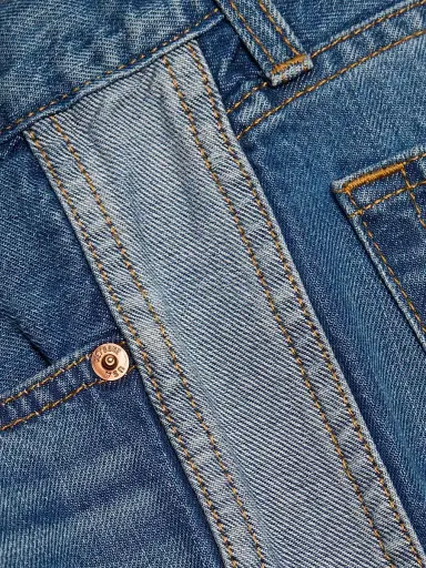 Re/done Women's Track Californian Straight-Leg Jeans - Viper Blue | Thumbnail 7 Re/done Women's Track Californian Straight-Leg Jeans - Viper Blue | Thumbnail 7