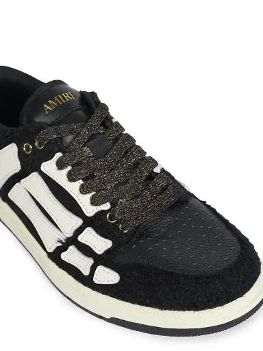 Amiri Women's Bouclé Skel Top Low-Top Sneakers - Black | Thumbnail 5 Amiri Women's Bouclé Skel Top Low-Top Sneakers - Black | Thumbnail 5