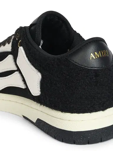 Amiri Women's Bouclé Skel Top Low-Top Sneakers - Black | Thumbnail 6 Amiri Women's Bouclé Skel Top Low-Top Sneakers - Black | Thumbnail 6