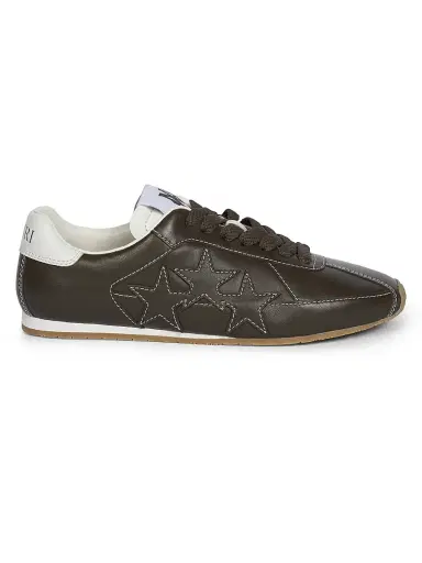 Amiri Women's Pacific Low-Top Suede Sneakers - Dark Brown | Thumbnail 1 Amiri Women's Pacific Low-Top Suede Sneakers - Dark Brown | Thumbnail 1