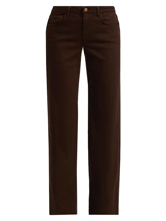L'AGENCE Women's Joanne Wide-Leg Jeans - Brown
