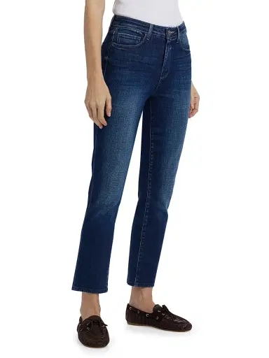 L'Agence Women's Celestia Cropped Ultra High-Rise Slim-Straight Jeans | Thumbnail 4 L'Agence Women's Celestia Cropped Ultra High-Rise Slim-Straight Jeans | Thumbnail 4