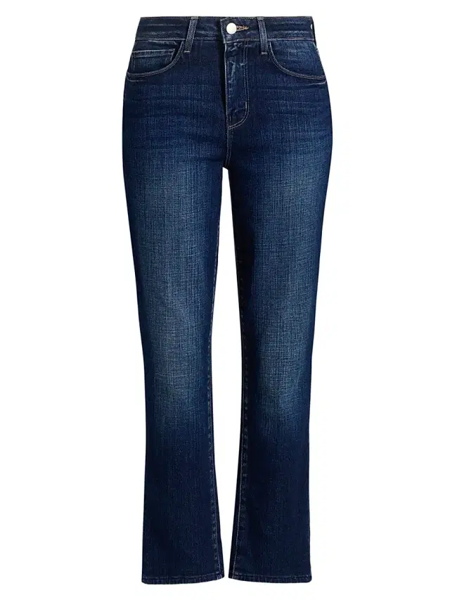 L'AGENCE Women's Celestia Cropped Ultra High-Rise Slim-Straight Jeans - Marvista