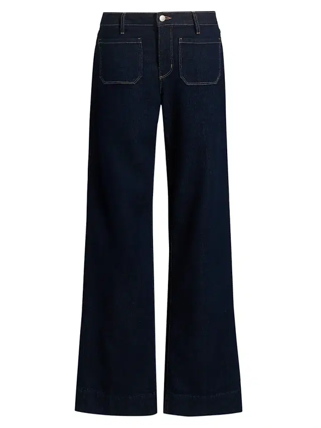 L'AGENCE Women's Nolan Patch Pocket Wide-Leg Jeans - Koval