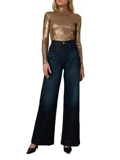 Joe's Jeans Women's The Tony Long-Sleeve Top - Bronze Brown | Thumbnail 2