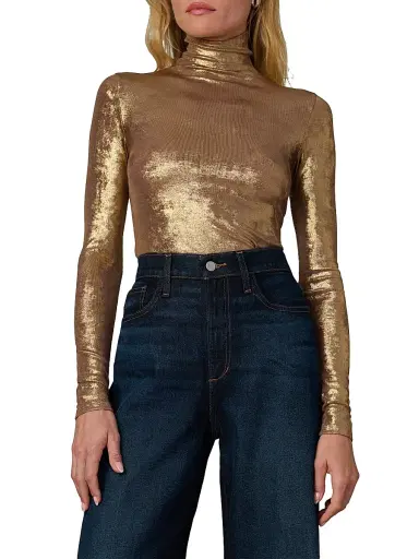 Joe's Jeans Women's The Tony Long-Sleeve Top - Bronze Brown | Thumbnail 3