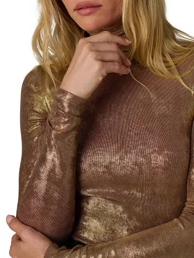Joe's Jeans Women's The Tony Long-Sleeve Top - Bronze Brown | Thumbnail 6