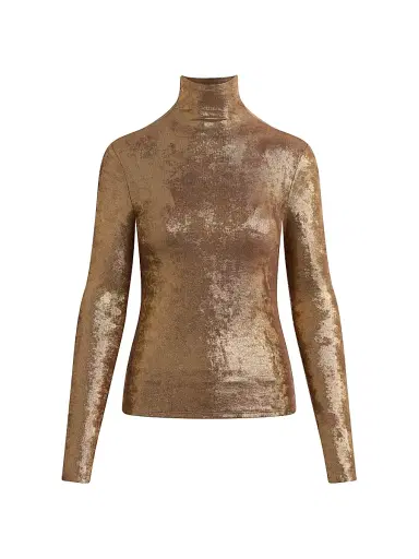 Joe's Jeans Women's The Tony Long-Sleeve Top - Bronze Brown | Thumbnail 1