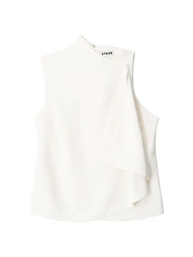 Staud Women's Sierra Draped Stretch-Silk Sleeveless Top -