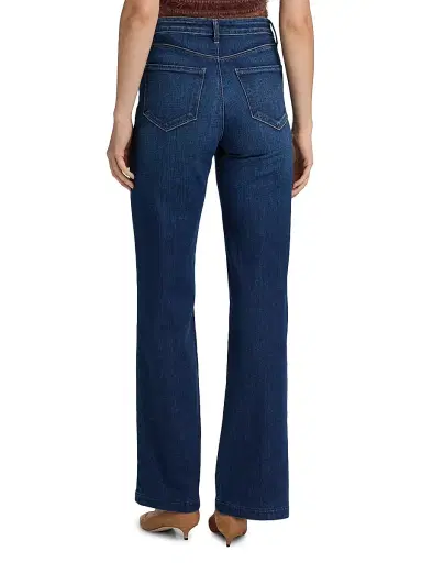 L'Agence Women's Scottie Denim High-Rise Wide-Leg Jeans - Marvista - Size 31 | Thumbnail 5