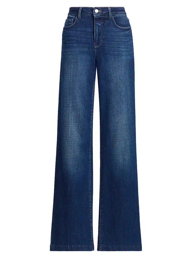 Women's Scottie Denim High-Rise Wide-Leg Jeans - Marvista