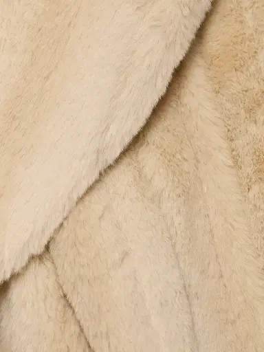 L'Agence Women's Davy Faux fur Cropped Jacket - Latte Striped Fur - Size 16 | Thumbnail 7