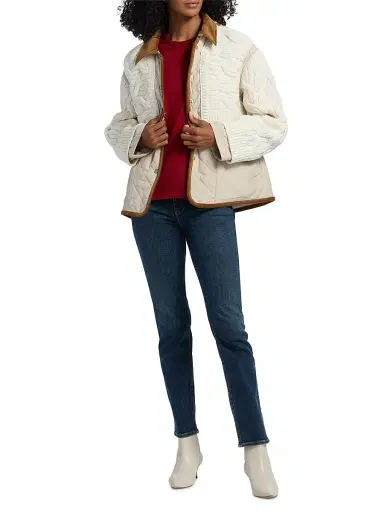 rag & bone Women's Ivy Mixed Media Jacket - | Thumbnail 2