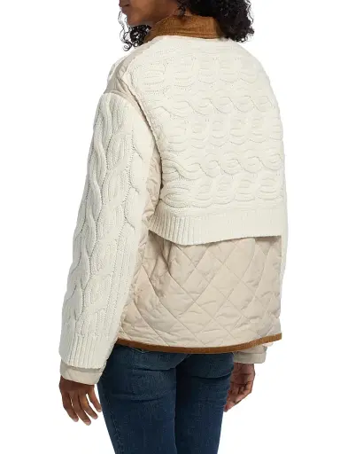 rag & bone Women's Ivy Mixed Media Jacket - | Thumbnail 5