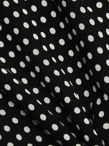 Reformation Women's Rebecca Polka Dot Minidress - Caviar Dot - Size 12 | Thumbnail 7