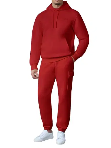 Mackage Men's Kolton Logo Cotton-Blend Hoodie - Lava - Size XL | Thumbnail 2 Mackage Men's Kolton Logo Cotton-Blend Hoodie - Lava - Size XL | Thumbnail 2