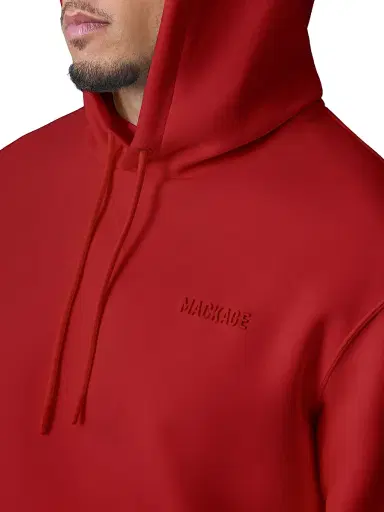 Mackage Men's Kolton Logo Cotton-Blend Hoodie - Lava - Size XL | Thumbnail 5 Mackage Men's Kolton Logo Cotton-Blend Hoodie - Lava - Size XL | Thumbnail 5