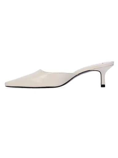 Black Suede Studio Women's Riley 50MM Leather Mules - Coconut Leather - Size 12 | Thumbnail 4 Black Suede Studio Women's Riley 50MM Leather Mules - Coconut Leather - Size 12 | Thumbnail 4