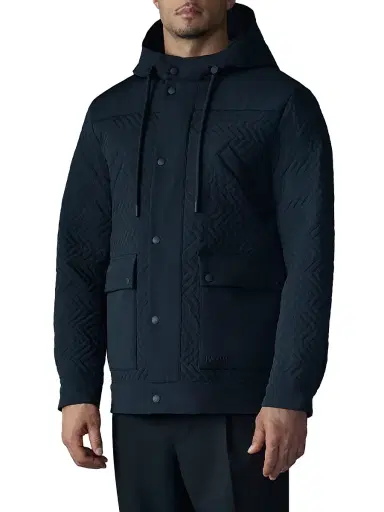 Mackage Men's Thiago Chevron-Quilted Down Jacket - Black | Thumbnail 3