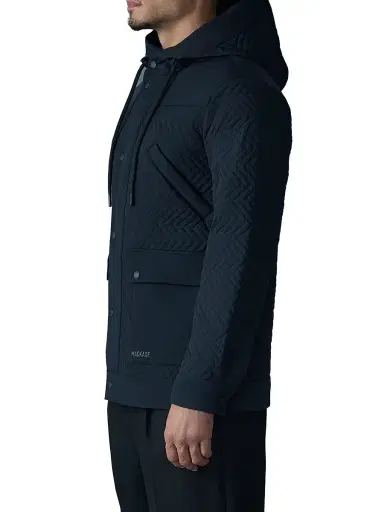 Mackage Men's Thiago Chevron-Quilted Down Jacket - Black | Thumbnail 4