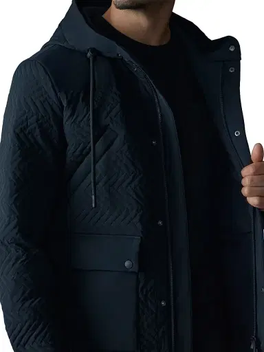 Mackage Men's Thiago Chevron-Quilted Down Jacket - Black | Thumbnail 6