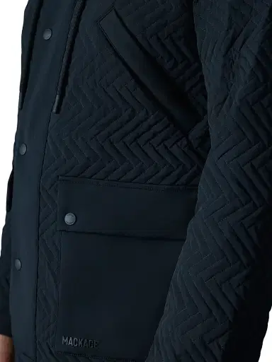 Mackage Men's Thiago Chevron-Quilted Down Jacket - Black | Thumbnail 7