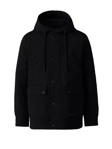 Mackage Men's Thiago Chevron-Quilted Down Jacket - Black | Thumbnail 1