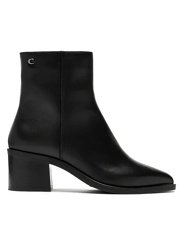 La Canadienne Women's Julieta 65MM Leather Booties - Black Leather