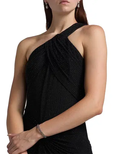 BCBGMAXAZRIA Women's Embellished Twist Hot Fix Gown - Black - Size 12 | Thumbnail 6 BCBGMAXAZRIA Women's Embellished Twist Hot Fix Gown - Black - Size 12 | Thumbnail 6