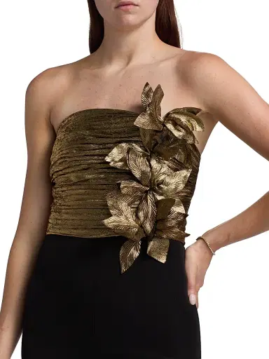 BCBGMAXAZRIA Women's Ruched Strapless Jumpsuit | Thumbnail 6 BCBGMAXAZRIA Women's Ruched Strapless Jumpsuit | Thumbnail 6