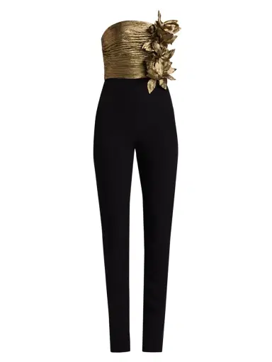 BCBGMAXAZRIA Women's Ruched Strapless Jumpsuit | Thumbnail 1 BCBGMAXAZRIA Women's Ruched Strapless Jumpsuit | Thumbnail 1