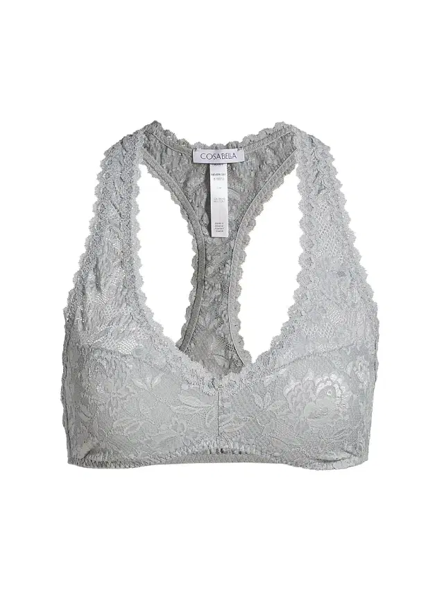 Never Say Never Racie Racerback Bra - Dove Gray Never Say Never Racie Racerback Bra - Dove Gray