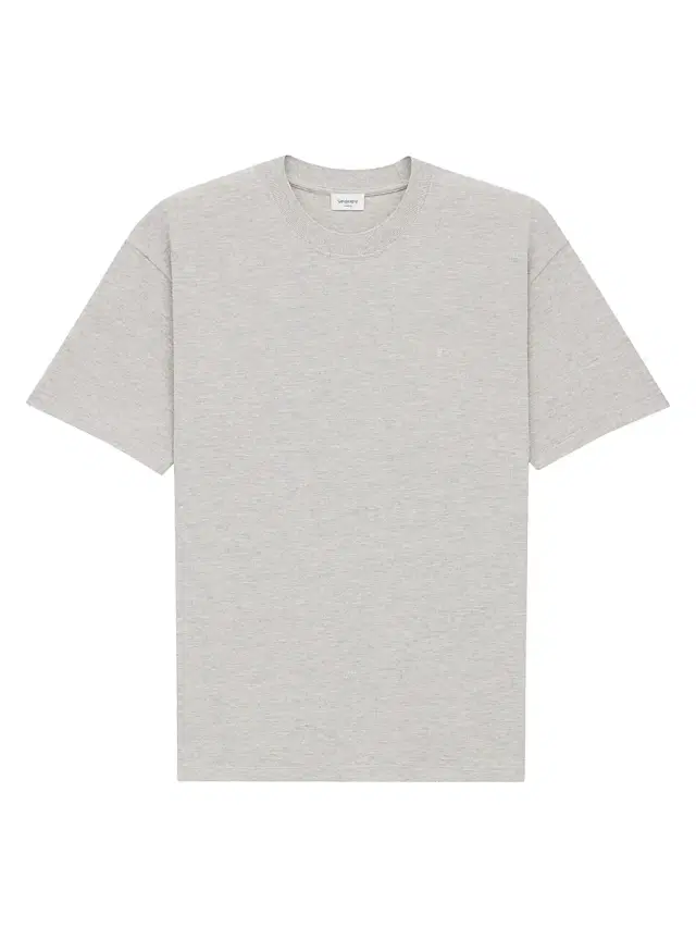 Saint Laurent Men's Cassandre T-Shirt in Pique - Gris Chine