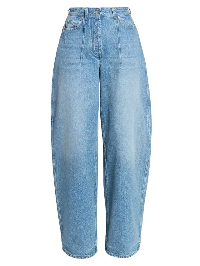 Women's Le Ovalo Barrel-Leg Jeans - Blue Tabac