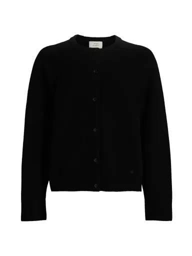Loulou de Saison Women's Aidar Wool-Cashmere Cardigan - Black - Size Medium | Thumbnail 1