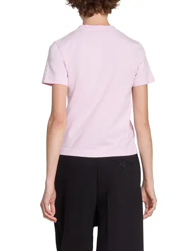 Jacquemus Women's Logo Cotton T-Shirt - Pink - Size Large | Thumbnail 5 Jacquemus Women's Logo Cotton T-Shirt - Pink - Size Large | Thumbnail 5