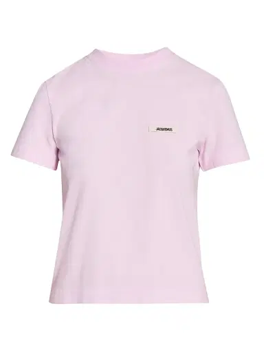 Jacquemus Women's Logo Cotton T-Shirt - Pink - Size Large | Thumbnail 1 Jacquemus Women's Logo Cotton T-Shirt - Pink - Size Large | Thumbnail 1