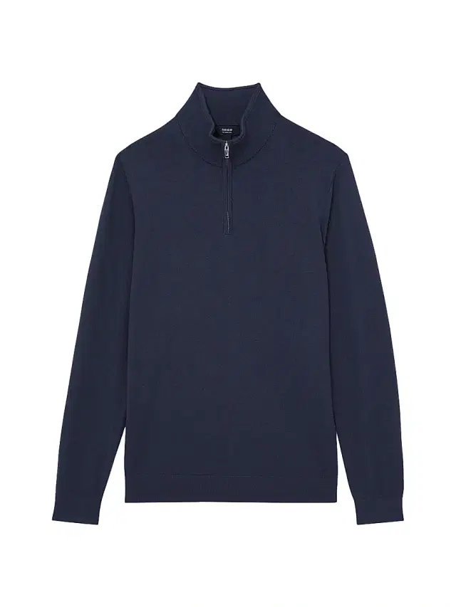 Reiss Men's Blackhall Quarter-Zip Wool Sweater - Midnight Navy - Size XXL