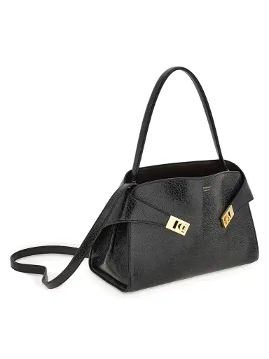 FERRAGAMO Women's Hug Leather Shoulder Bag - Nero | Thumbnail 5