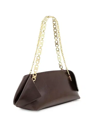 Ferragamo Women's Extra-Small Scarf Leather Shoulder Bag | Thumbnail 4