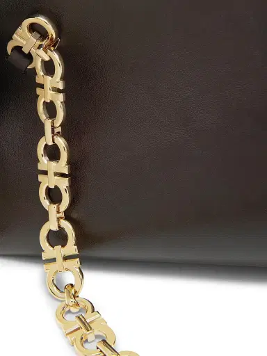 Ferragamo Women's Extra-Small Scarf Leather Shoulder Bag | Thumbnail 7