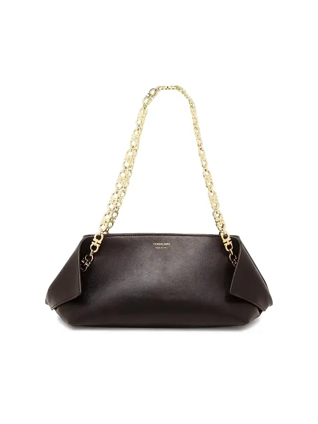 FERRAGAMO Women's Extra-Small Scarf Leather Shoulder Bag - Testa Di Moro Al Campione