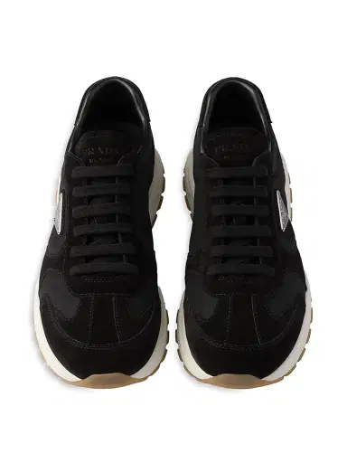 Prada Prax Suede and Re Nylon Sneakers - Black - Size 10.5 | Thumbnail 2 Prada Prax Suede and Re Nylon Sneakers - Black - Size 10.5 | Thumbnail 2